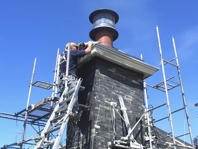 Sturdy chimney crown finished by New London Chimney Sweep in New London, CT
