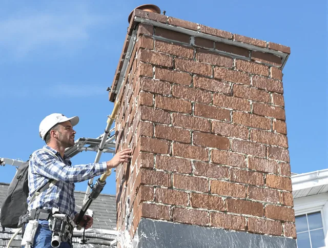 Brickwork for a chimney rebuild by New London Chimney Sweep in New London, CT