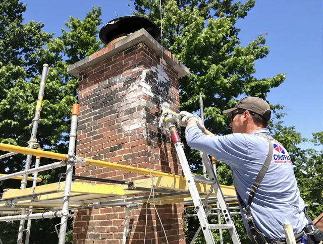 Structural chimney repair by New London Chimney Sweep in New London, CT