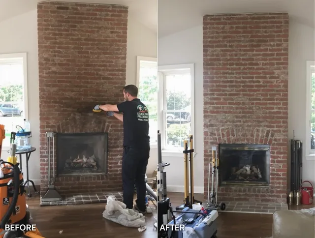 Finished chimney sweeping service by New London Chimney Sweep in New London, CT