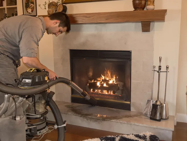 Routine fireplace upkeep by New London Chimney Sweep in New London, CT